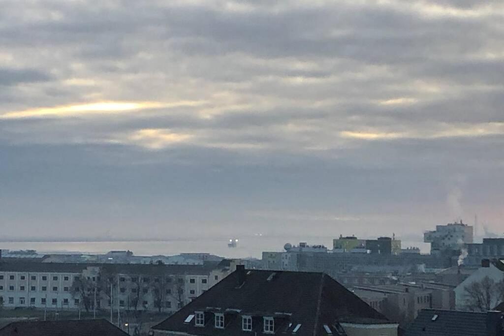 Yachtpanorama Weser Und Yachthafenblick 1 Zi 7Og Bremerhaven Eksteriør bilde