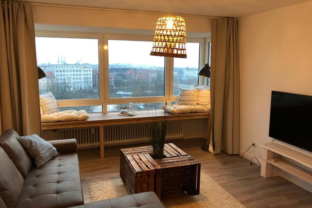 Yachtpanorama Weser Und Yachthafenblick 1 Zi 7Og Bremerhaven Eksteriør bilde