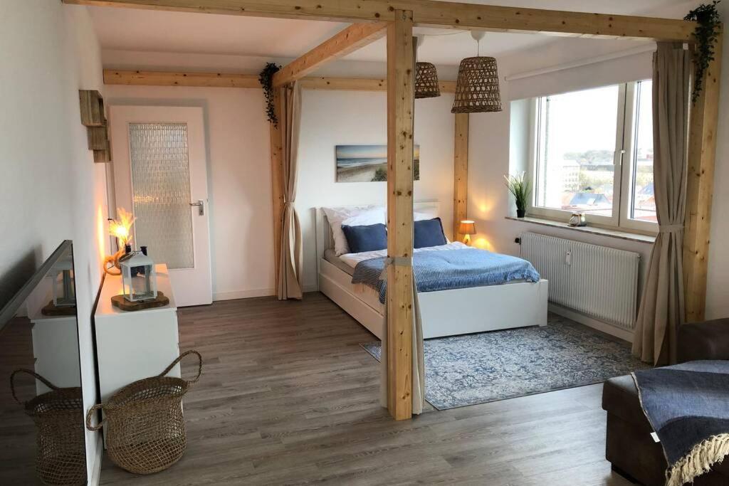Yachtpanorama Weser Und Yachthafenblick 1 Zi 7Og Bremerhaven Eksteriør bilde